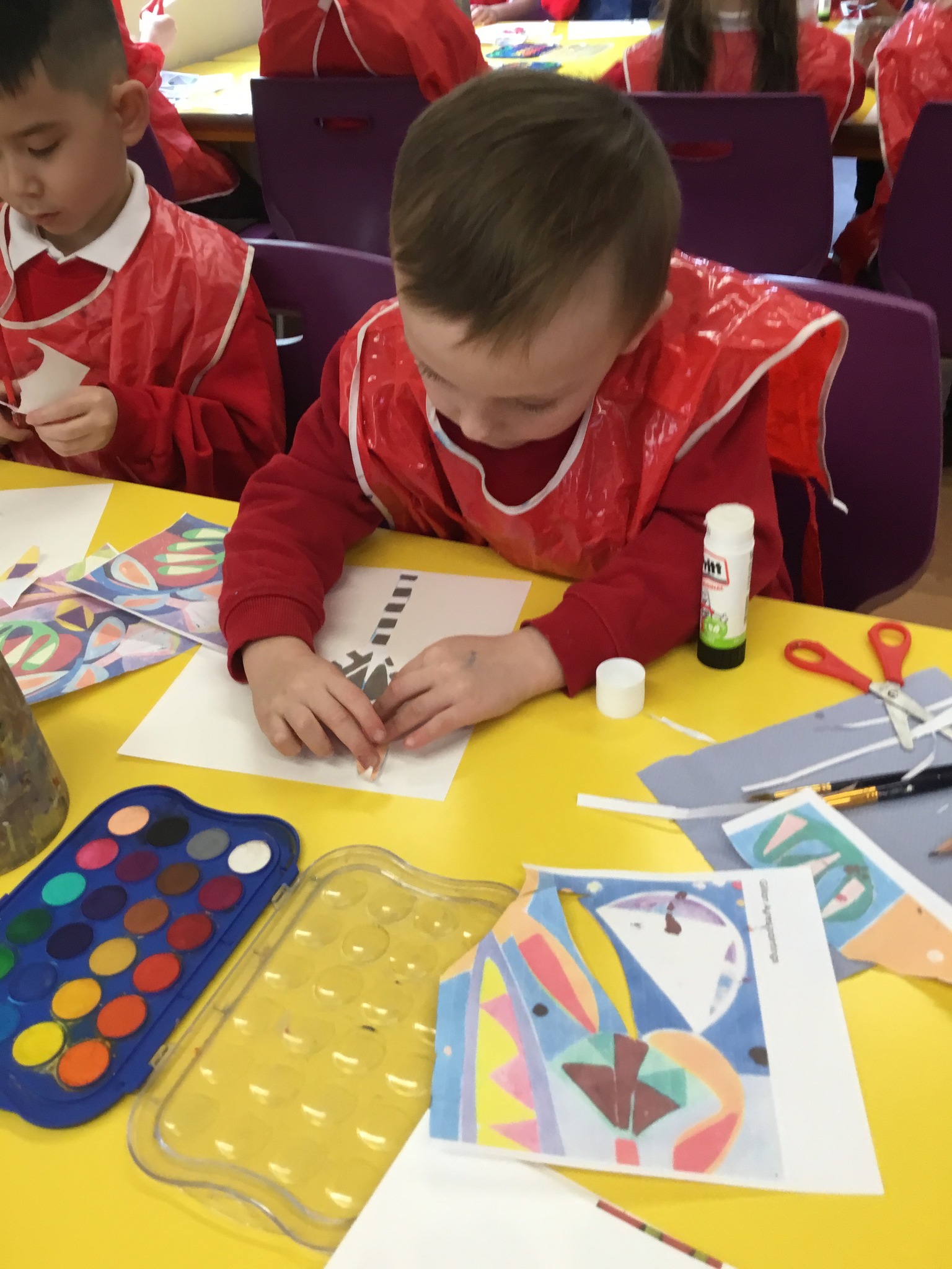 A child drawing